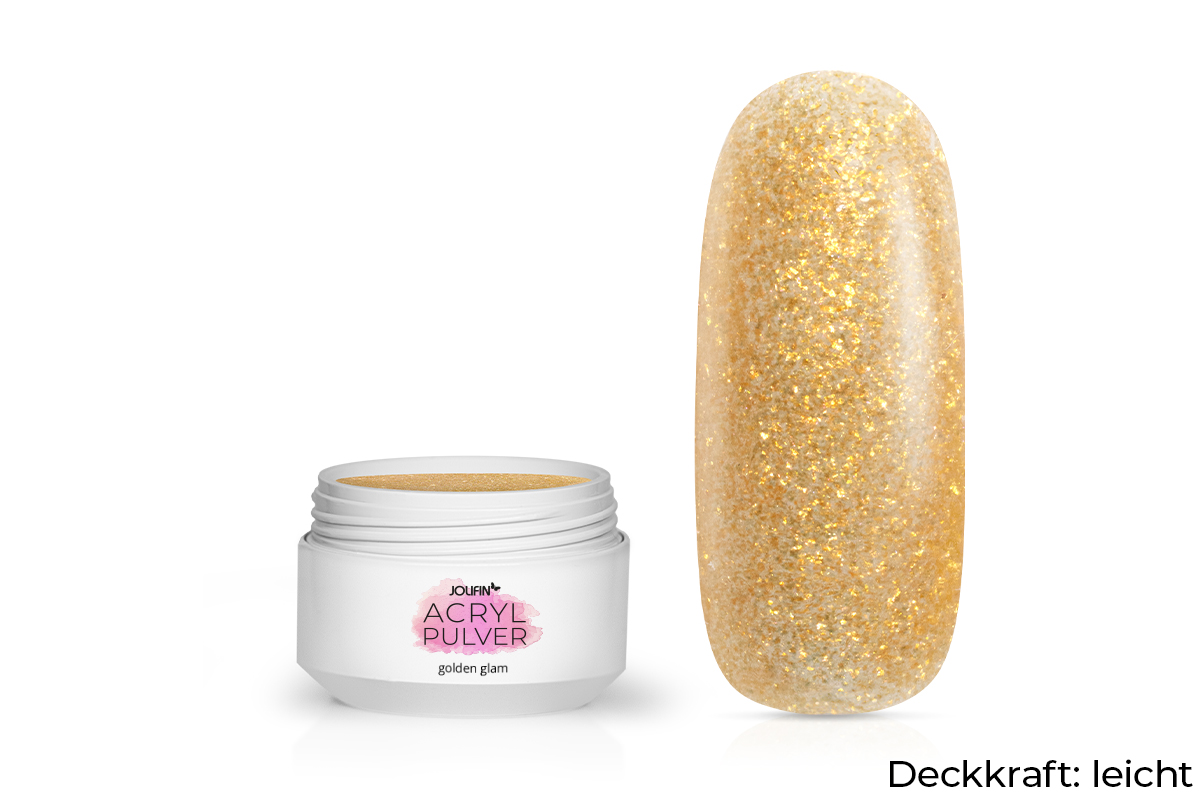 Jolifin Acryl Farbpulver - golden glam 5g