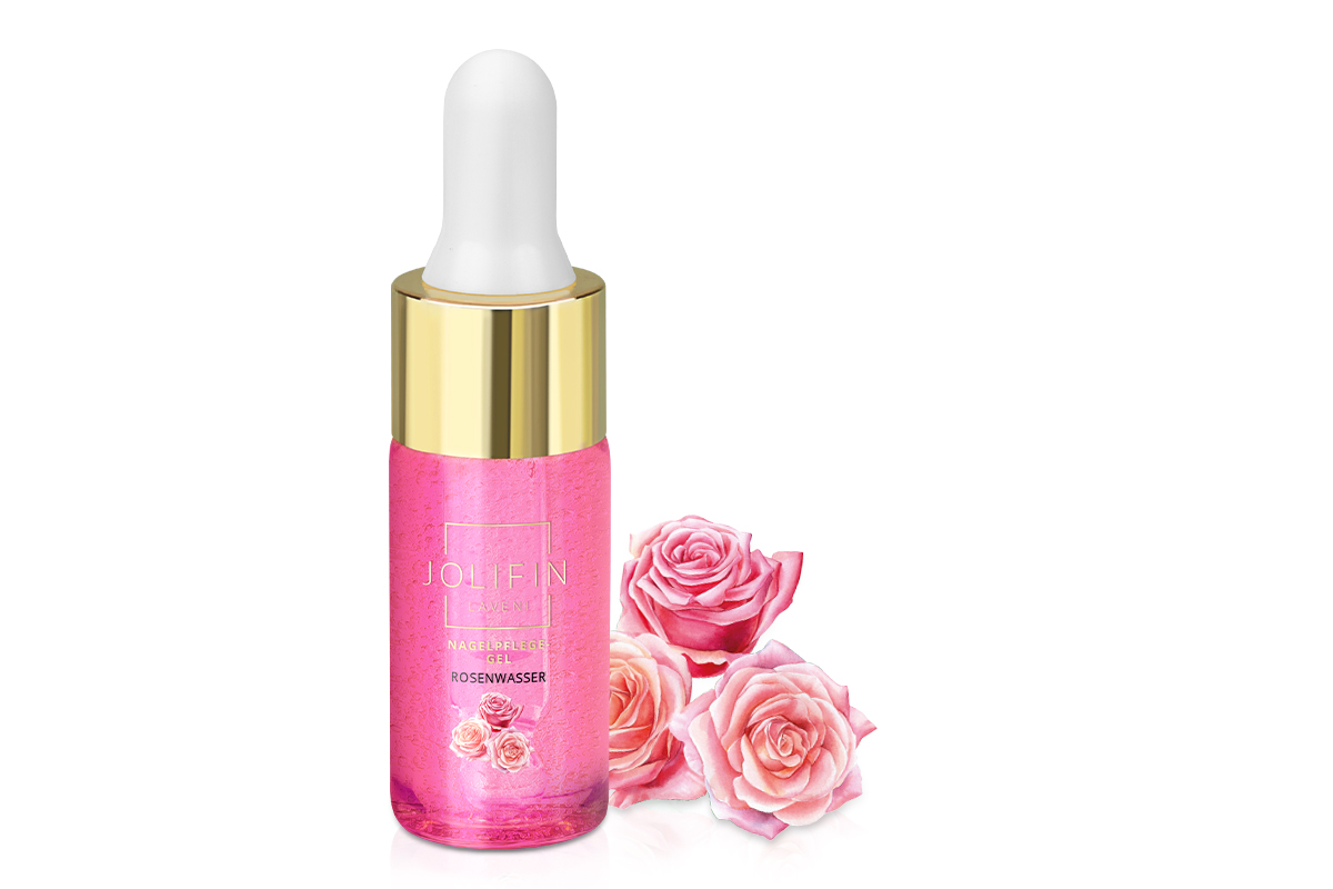 Jolifin LAVENI Nail Care Gel - Rose Water & Panthenol 10ml