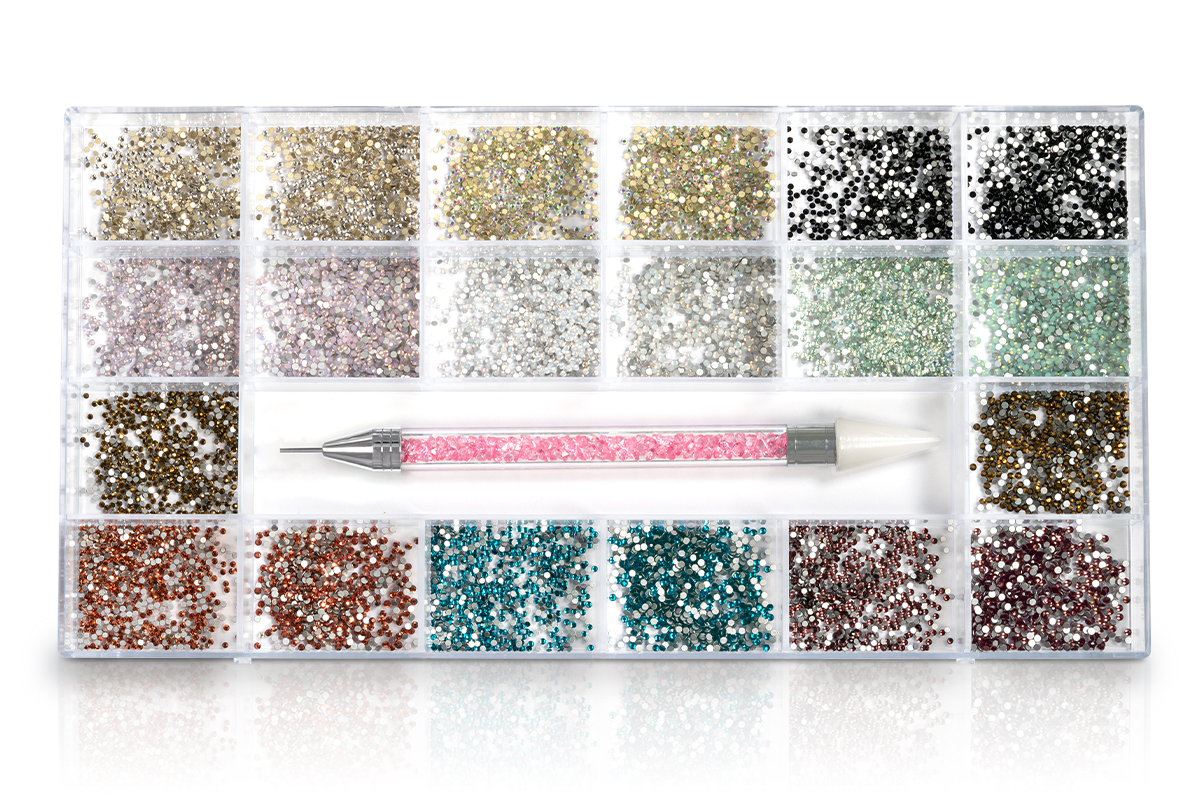 Jolifin LAVENI XXL Strass-Box - colorful mini mix