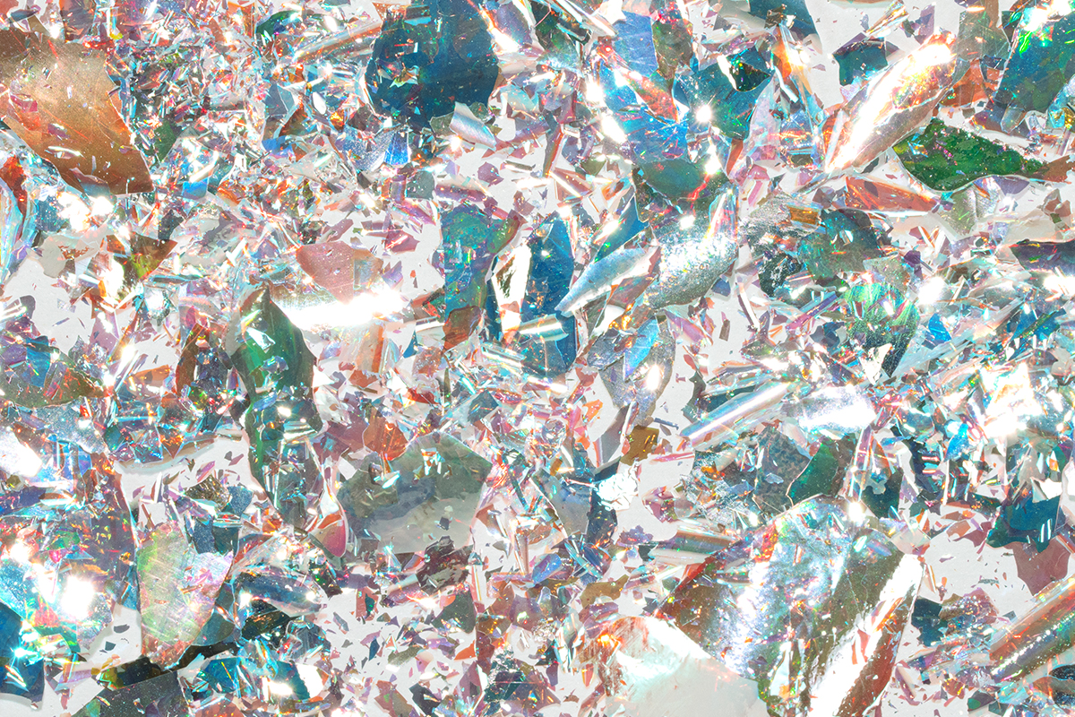 Jolifin Soft Aurora Flakes - luxury silver gemstone