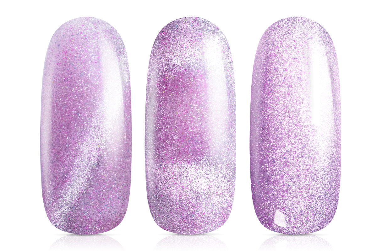 Jolifin LAVENI Shellac - Cat-Eye super shine pastell-berry 10ml