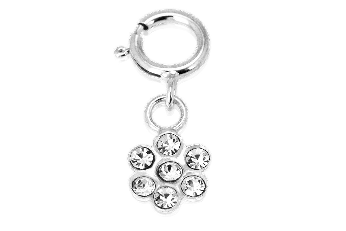 Jolifin Nail Piercing Flower - clear