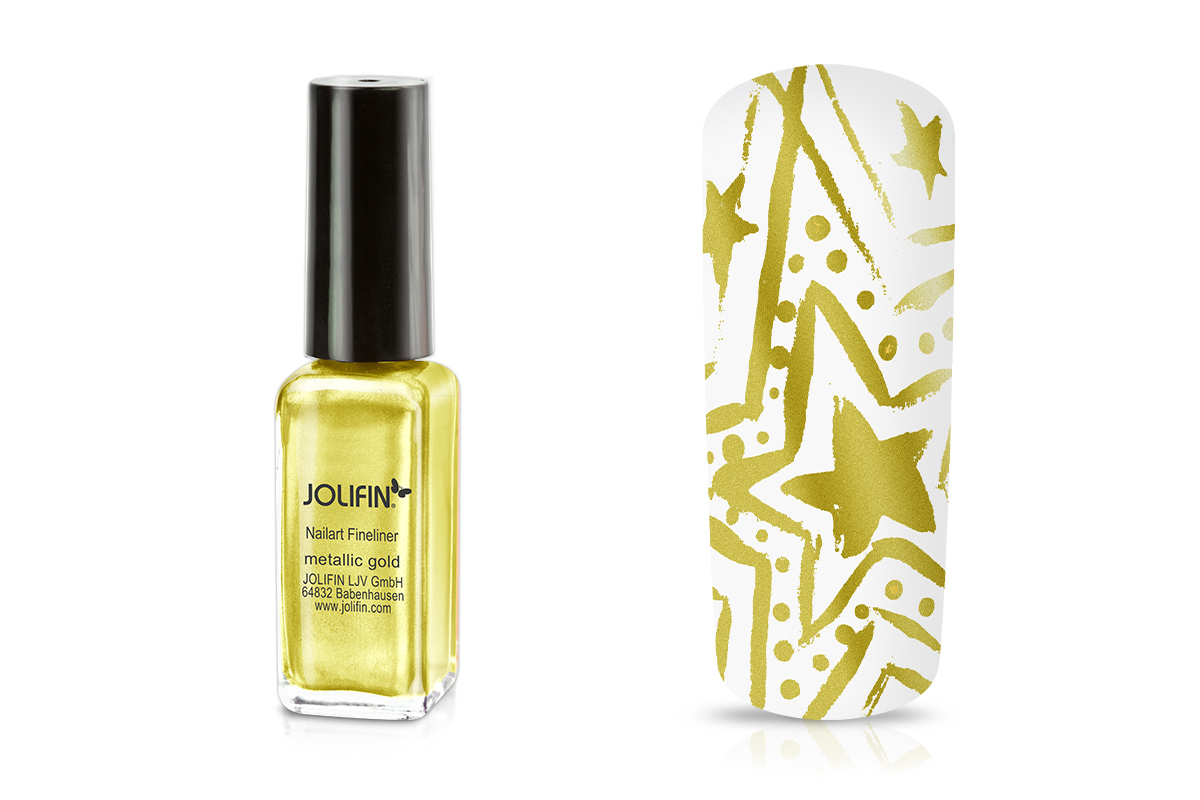 Jolifin Nail Art Fineliner metallic gold 10ml