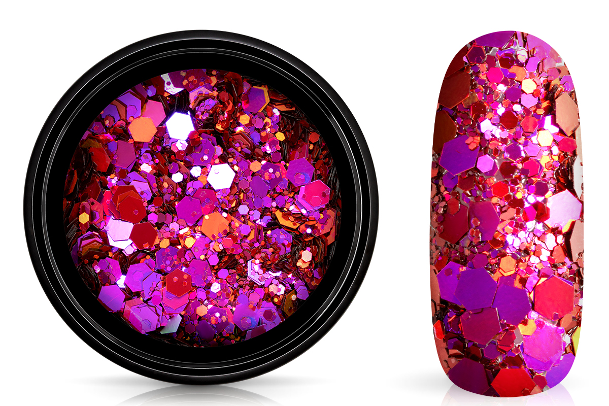 Jolifin LAVENI TriColor Chameleon Glitter - magenta
