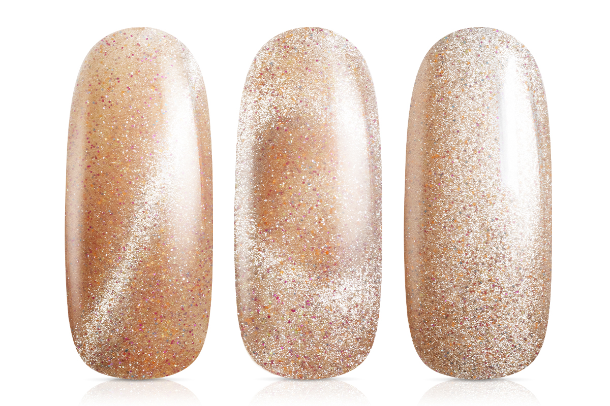 Jolifin LAVENI Shellac - Cat-Eye super shine pastel caramel 10ml