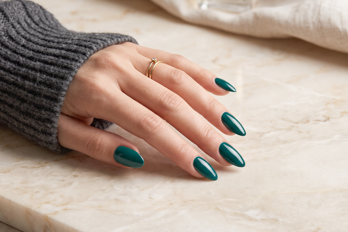 Jolifin LAVENI Shellac - elegant emerald 10ml