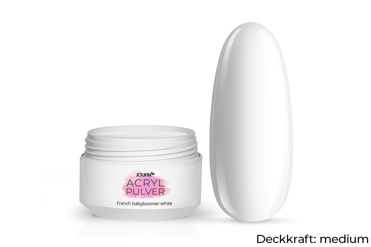 Jolifin Acryl Pulver - French babyboomer-white 10g