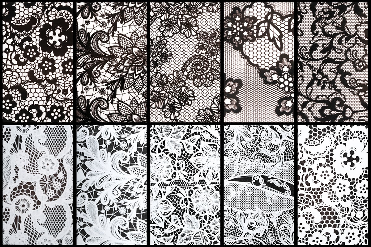 Jolifin Transfer-Nagelfolien Box - Lace