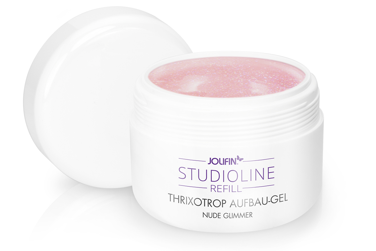 Jolifin Studioline Refill - Thixotrope build-up gel nude mica 250ml