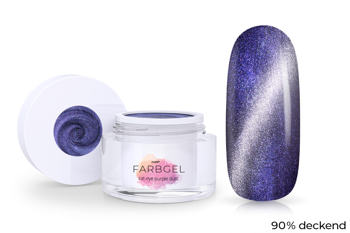 Jolifin Cat-Eye colour gel purple dust 5ml