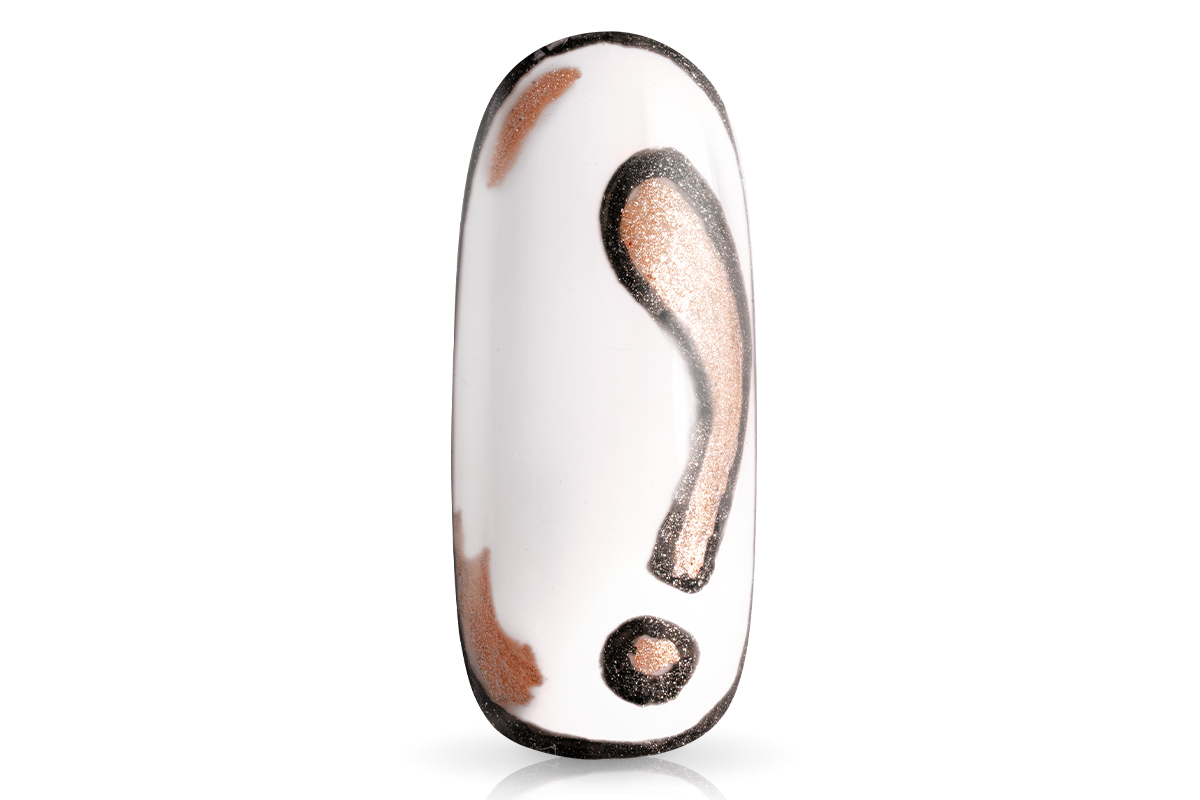 Jolifin LAVENI 3D Nail Art Pen - brown-rosé glitter