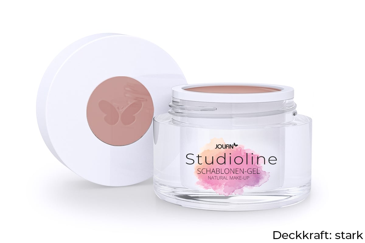 Jolifin Studioline - Schablonen-Gel natural make-up 15ml
