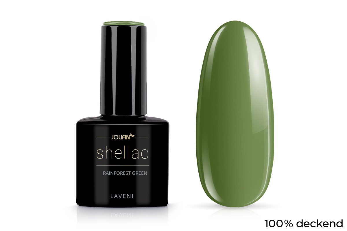 Jolifin LAVENI Shellac - rainforest green 10ml
