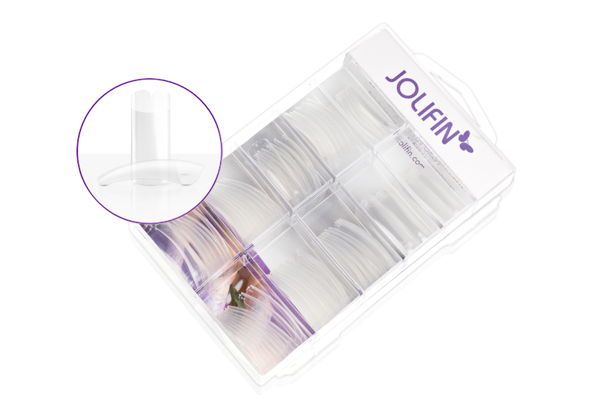 Jolifin 100 tip box curvy clear