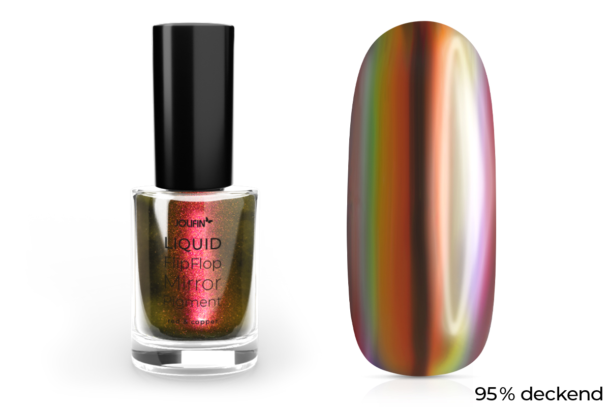 Jolifin Liquid FlipFlop-Mirror Pigment - red & copper
