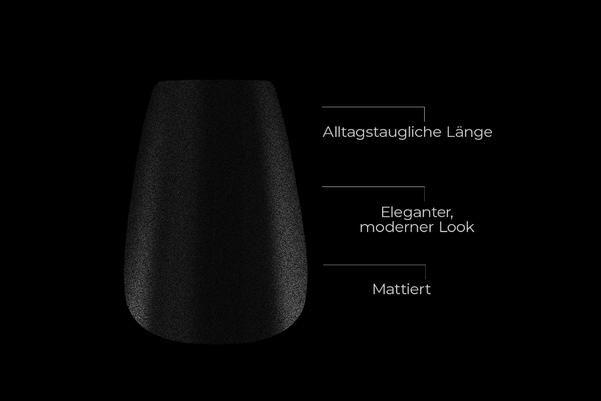 Jolifin 150er Tipbox Press-On Coffin - short mattiert