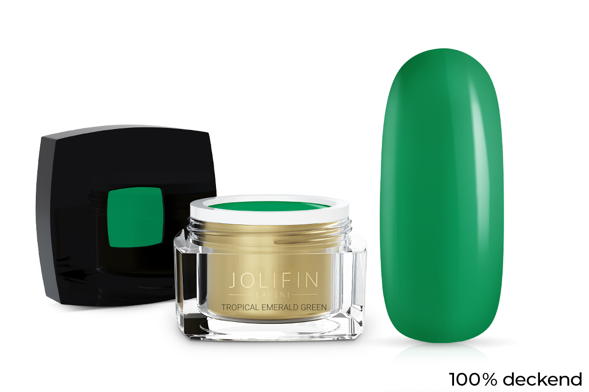 Jolifin LAVENI colour gel - tropical emerald green 5ml