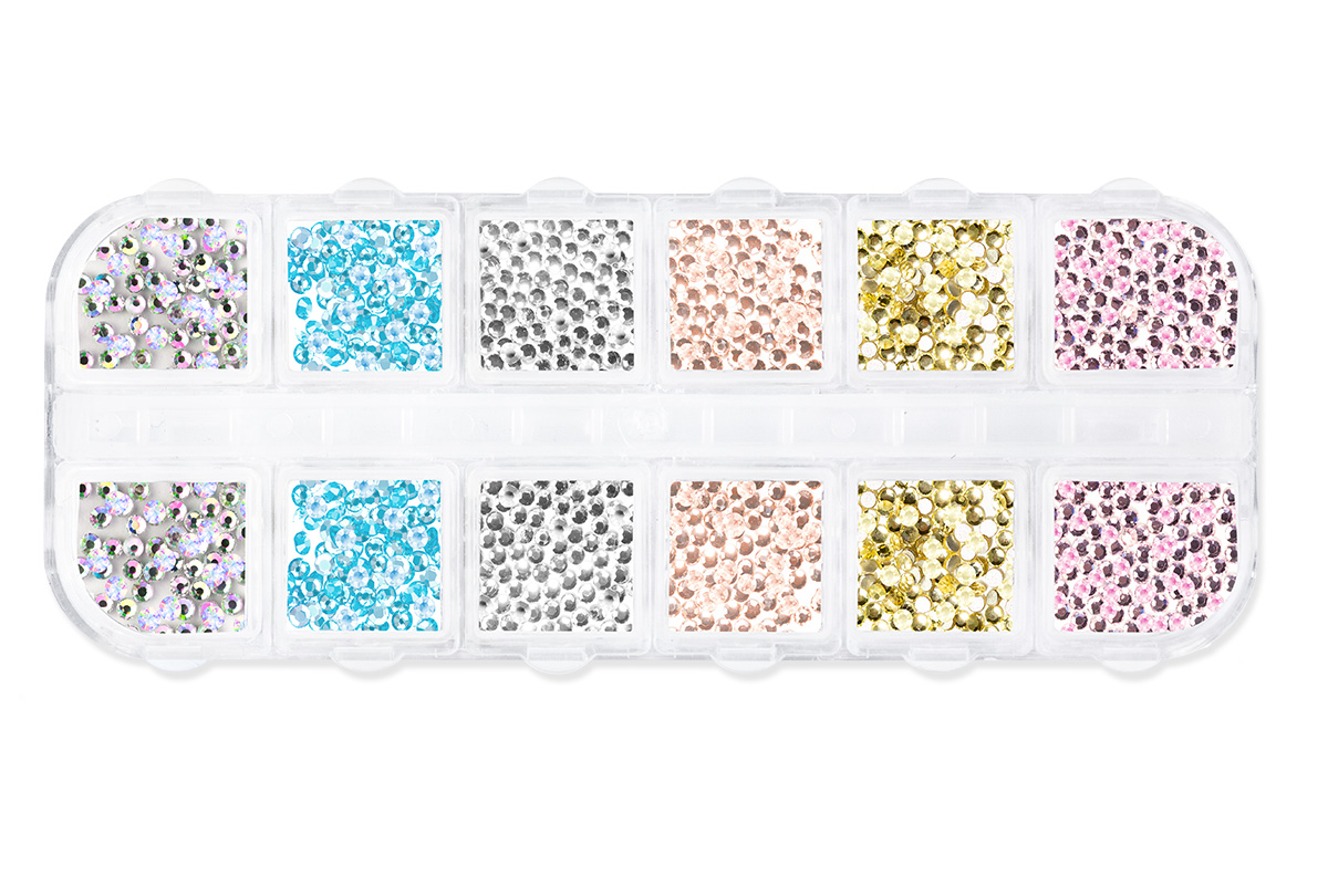 Jolifin LAVENI Rhinestone Display XL - 1,2mm pastel
