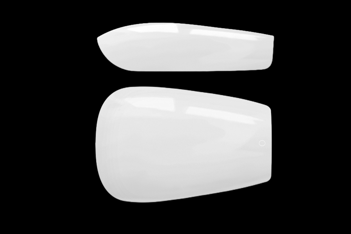 Jolifin 150 Tipbox Press-On Coffin - short milky white