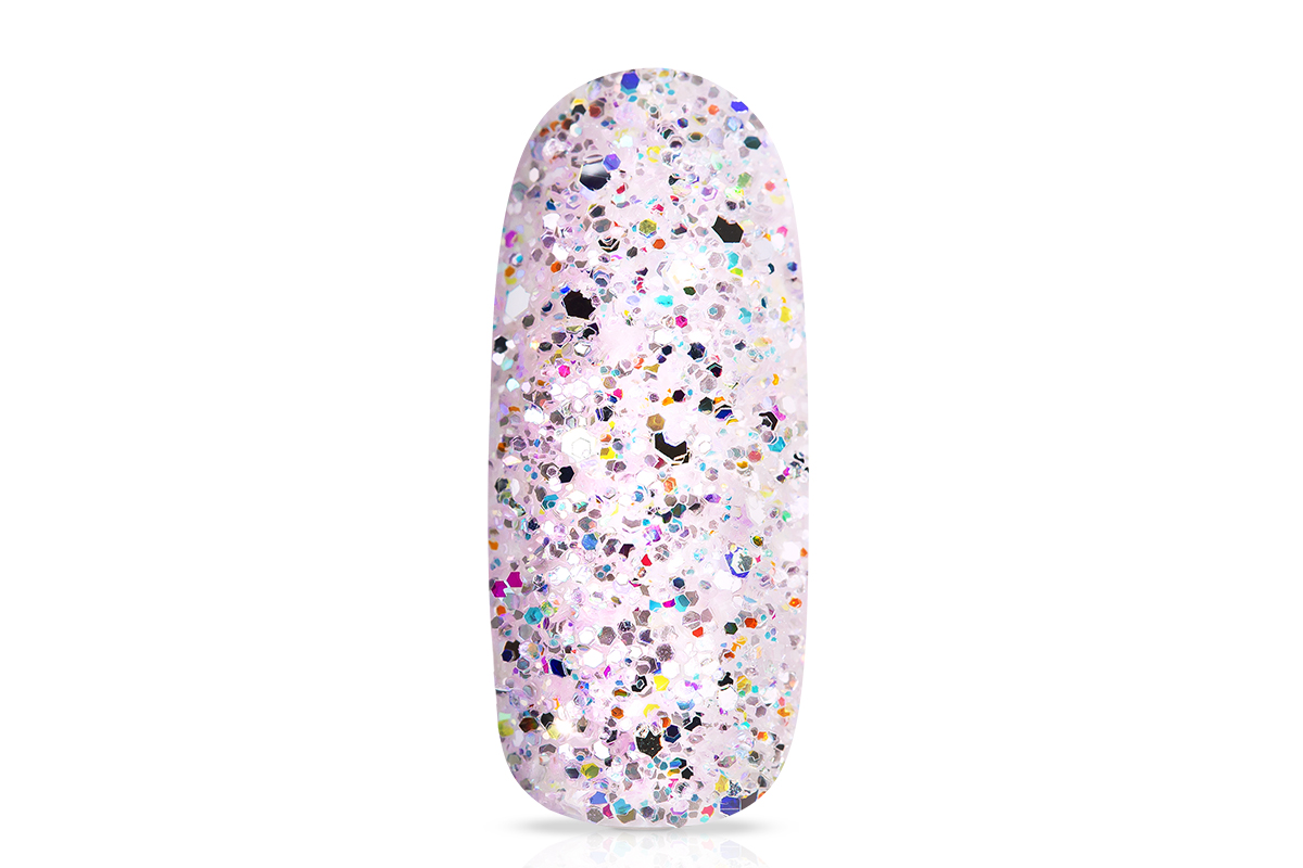 Jolifin Glitterpowder Silvermix - strawberry milkshake