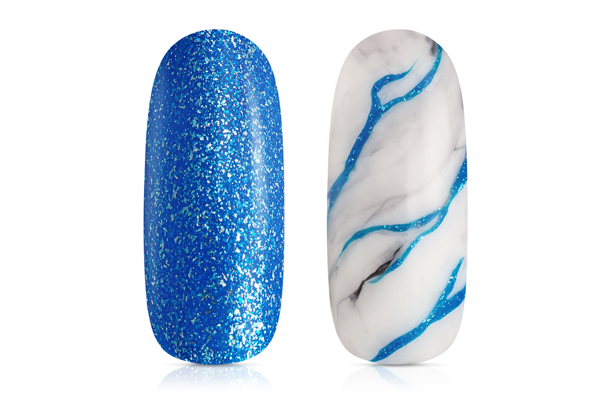 Jolifin LAVENI PRO Farbgel - neon-blue Glitter 5ml