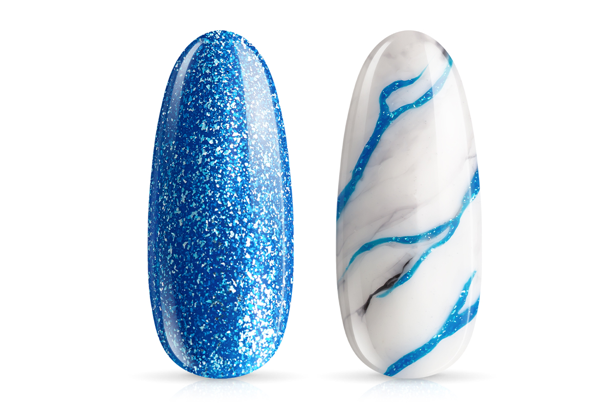 Jolifin LAVENI PRO Farbgel - neon-blue Glitter 5ml