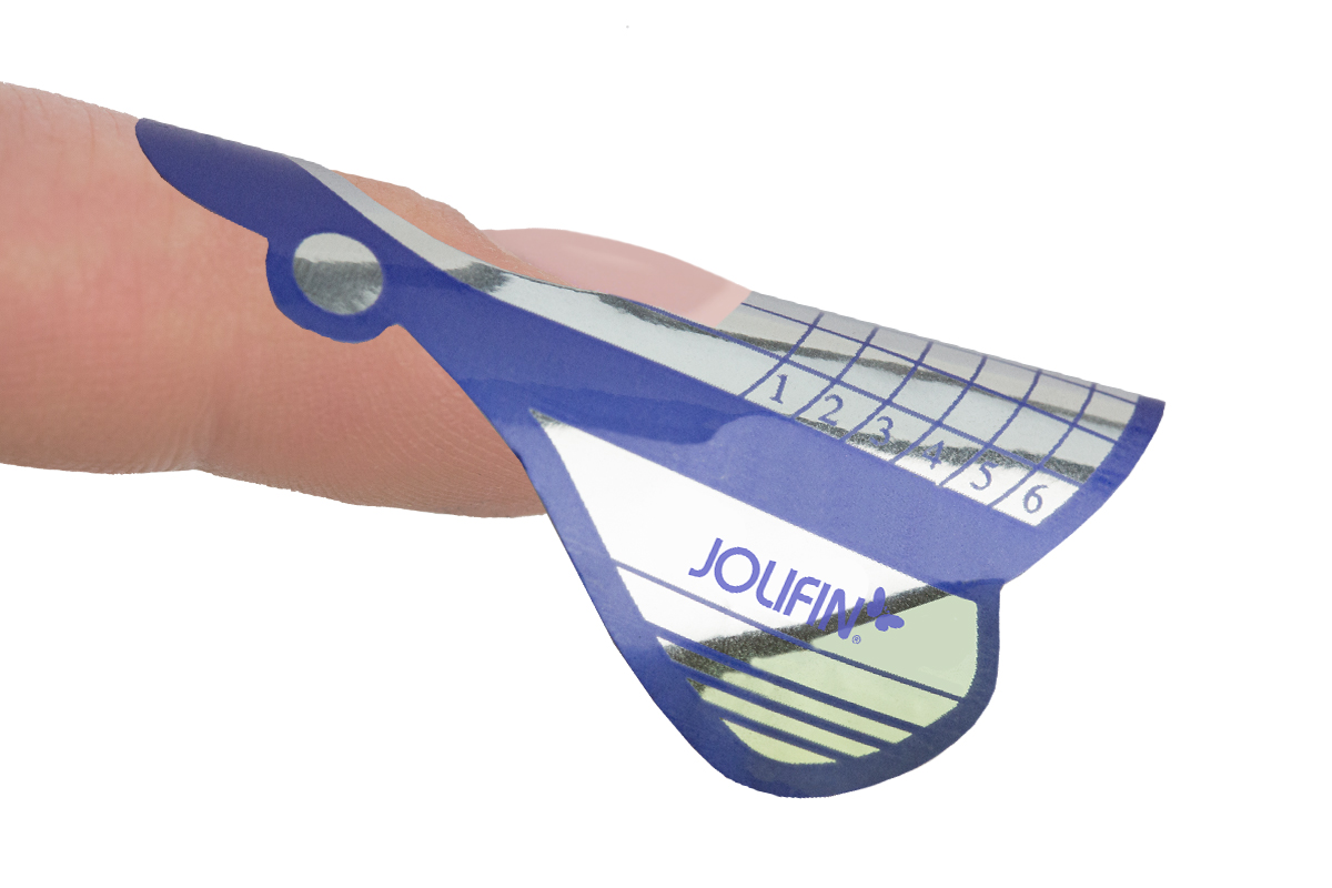 Jolifin Nagelschablonen 500er Rolle - silver