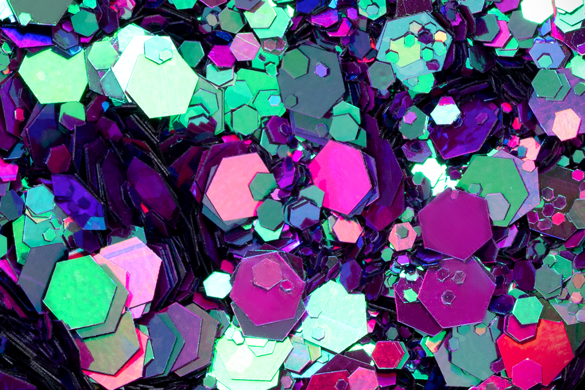 Jolifin LAVENI TriColor Chameleon Glitter - turquoise
