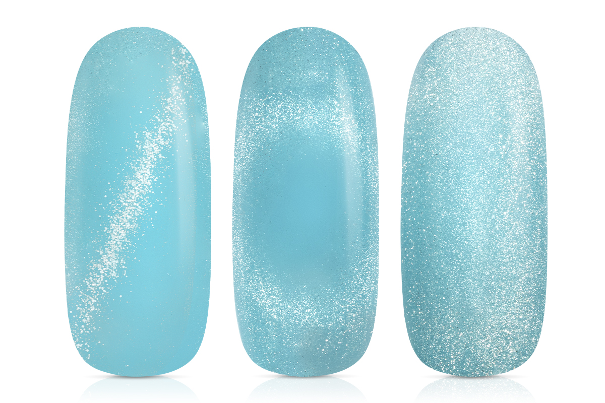 Jolifin LAVENI 3in1 Shellac - Cat-Eye Nightshine blue 10ml