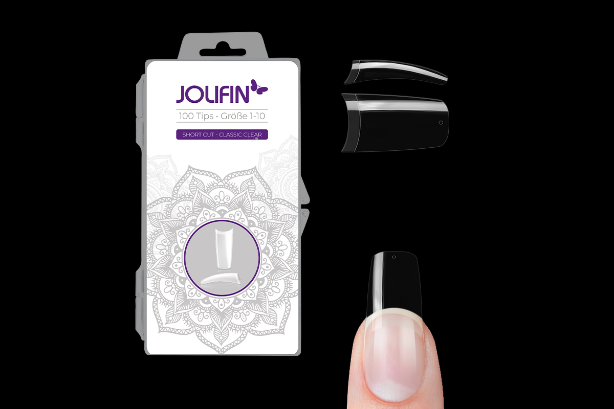 Jolifin 100er Tipbox Short Cut - classic clear
