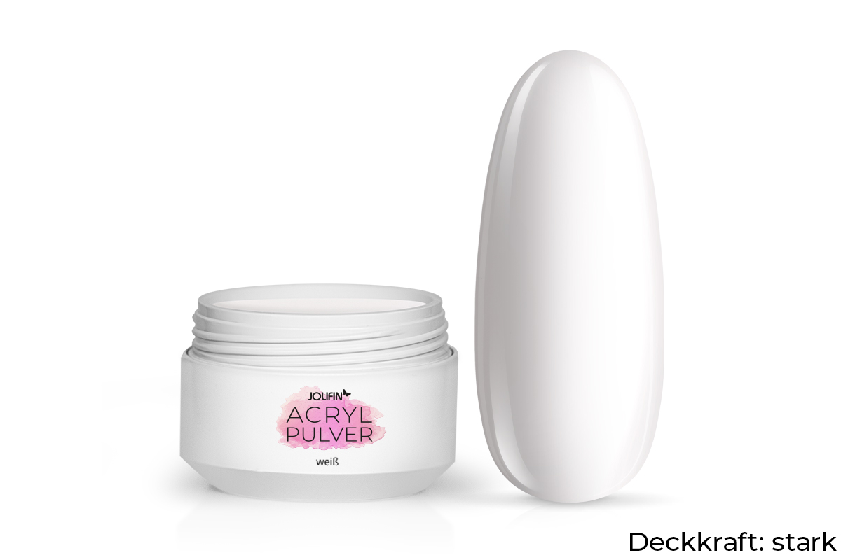 Jolifin Acryl Pulver - weiß 10g