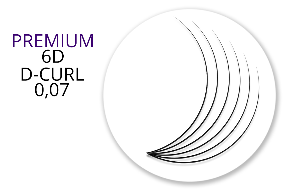 Premium MixBox - 6D Eyelash Fan D-Curl 0,07