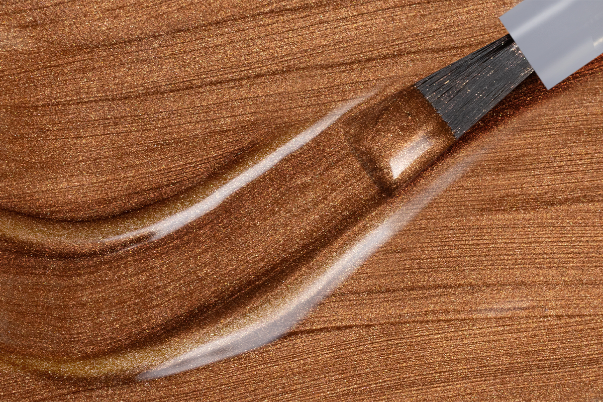 Jolifin LAVENI 3in1 Shellac - metallic pearl copper 10ml