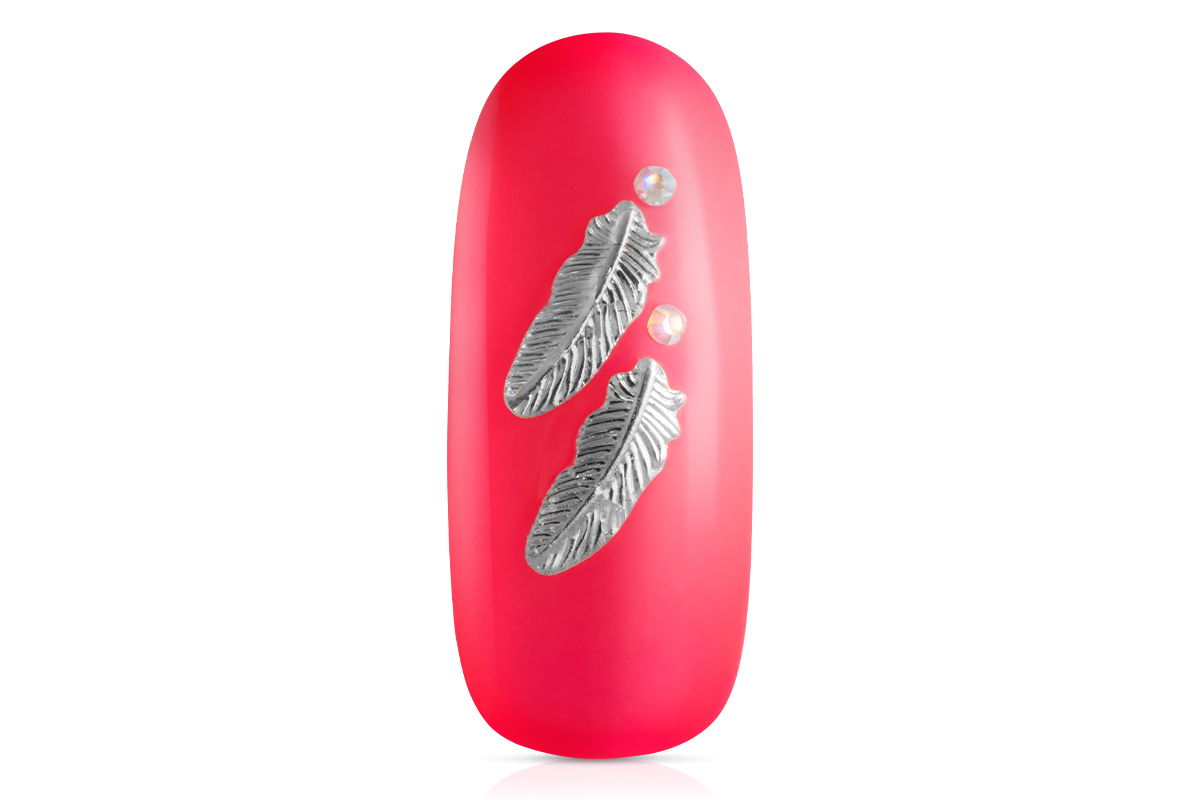 Jolifin Overlay - feather small silver