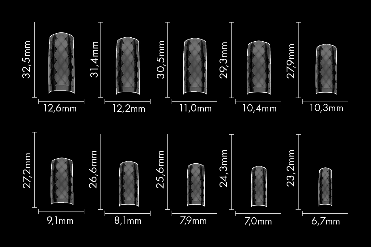 Jolifin 100er Tipbox Diamond Tips clear 