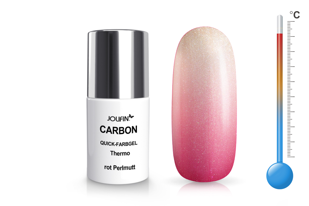 Jolifin Carbon Quick colour gel thermo red mother-of-pearl 11ml