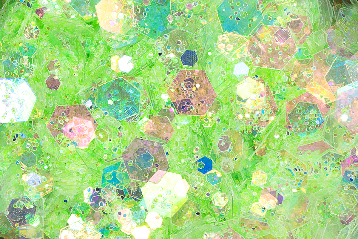 Jolifin LAVENI Pastel Glittermix - green