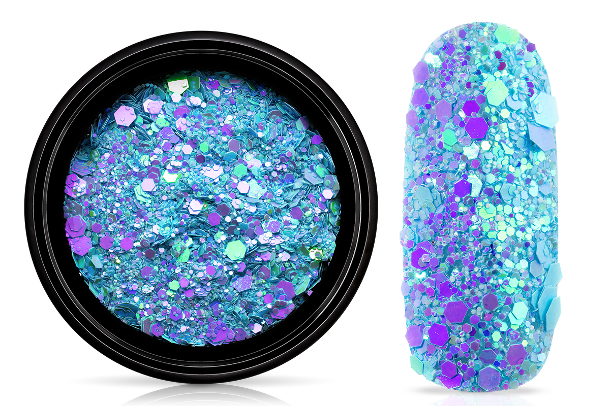 Jolifin LAVENI Festival Glitter - babyblue