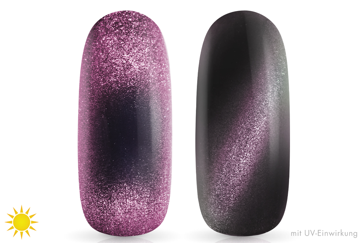 Jolifin LAVENI Shellac - Solar Cat-Eye pastel-berry 10ml