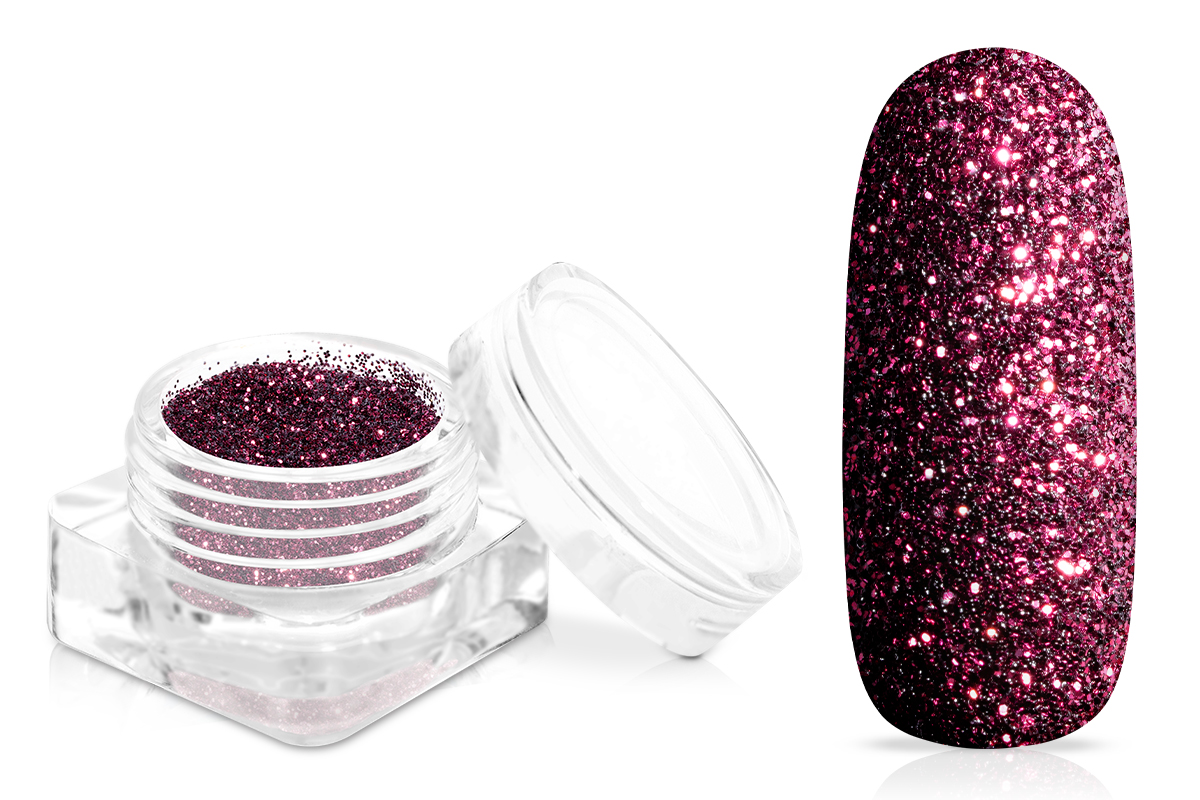 Jolifin Glitterpuder - elegance berry