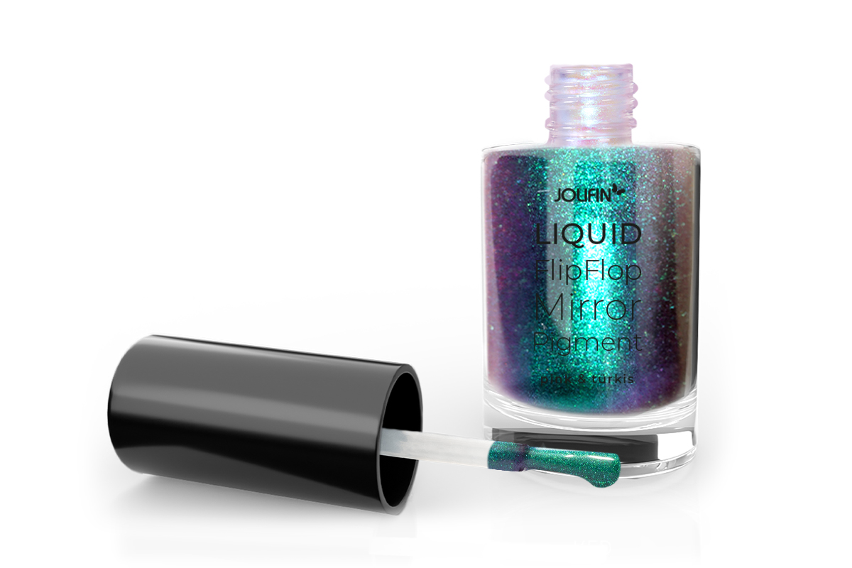 Jolifin Liquid FlipFlop-Mirror Pigment - pink & turquoise