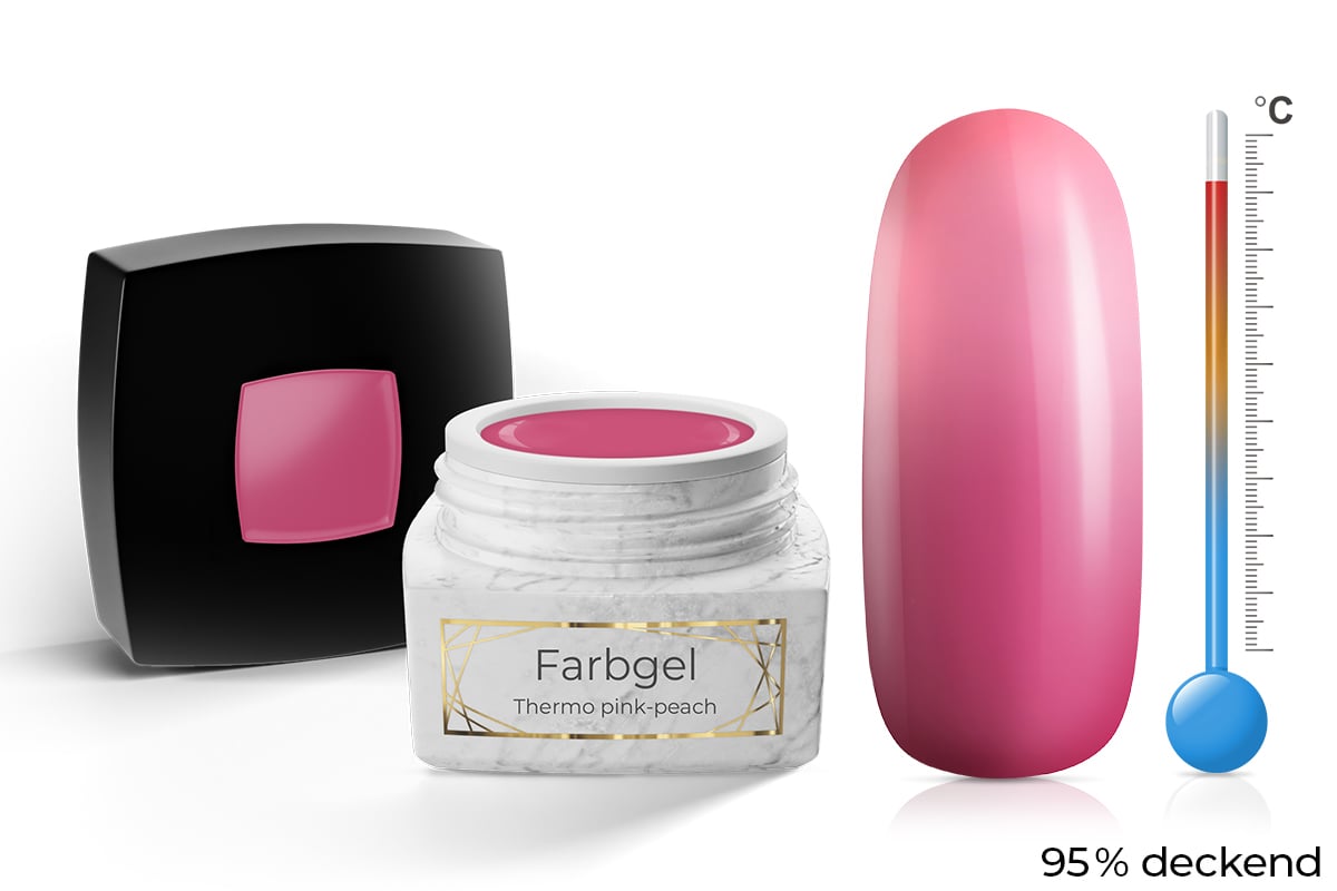 Jolifin LAVENI PRO Colour Gel - Thermo pink-peach 5ml