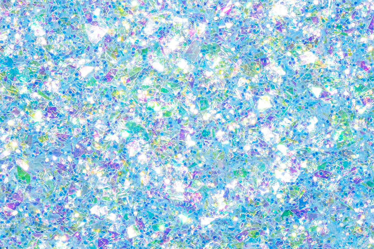 Jolifin Aurora Flakes Glittermix - babyblue