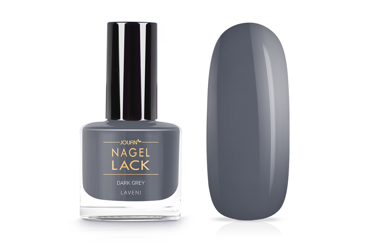 Jolifin LAVENI Nail Polish - dark grey 9ml