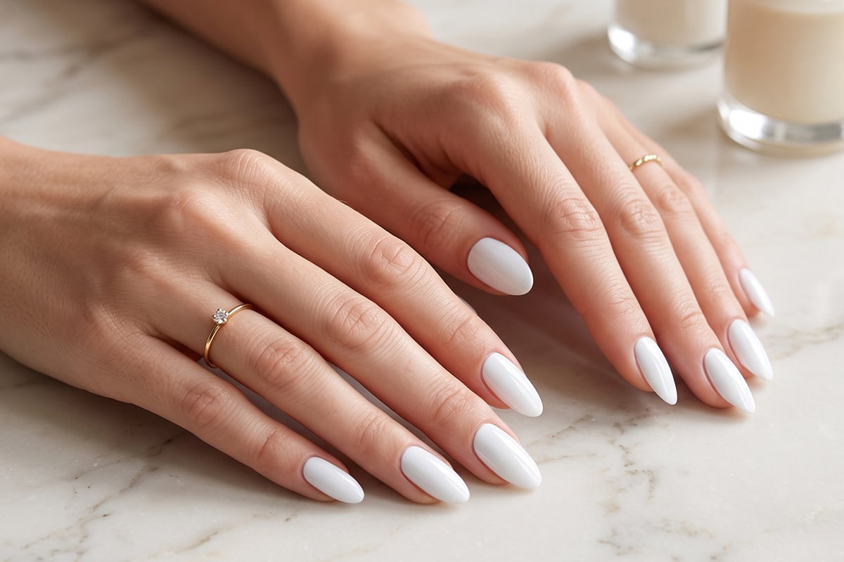Jolifin LAVENI Shellac FibreglassGel - milky white 10ml