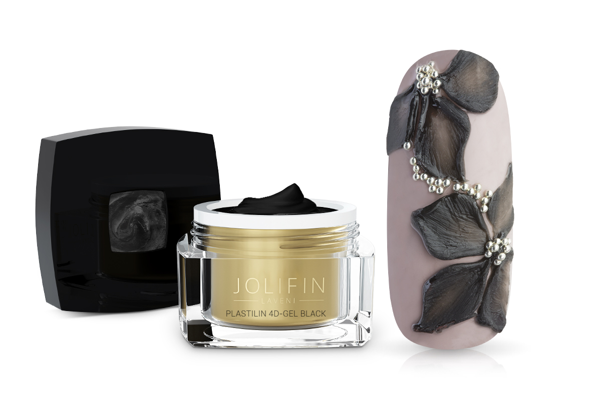 Jolifin LAVENI Plastilin 4D-Gel - black