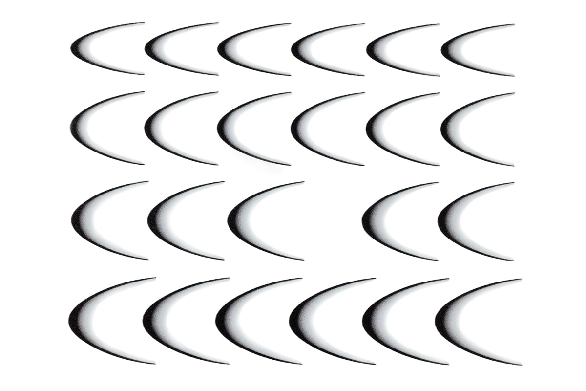 Jolifin LAVENI XL Sticker - Ombre French II black