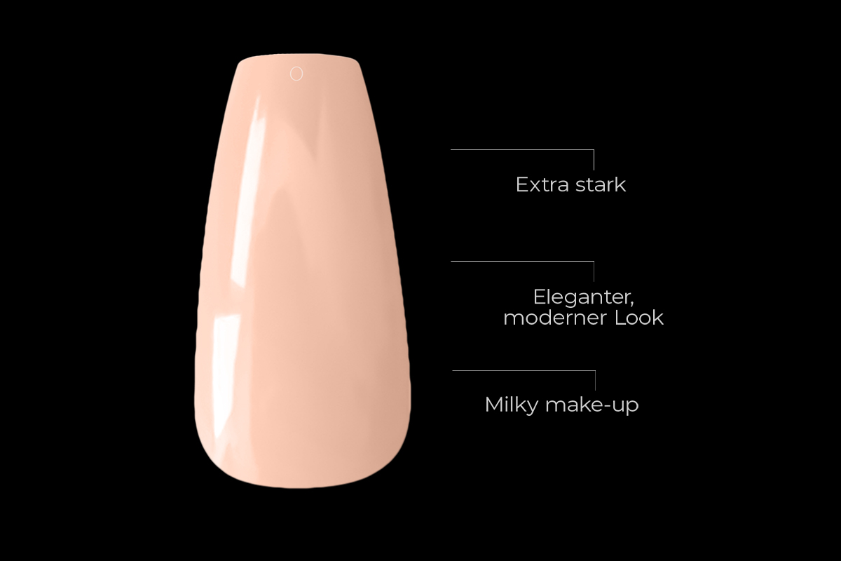 Jolifin 120 tip box Press-On Coffin - medium extra strong milky make-up