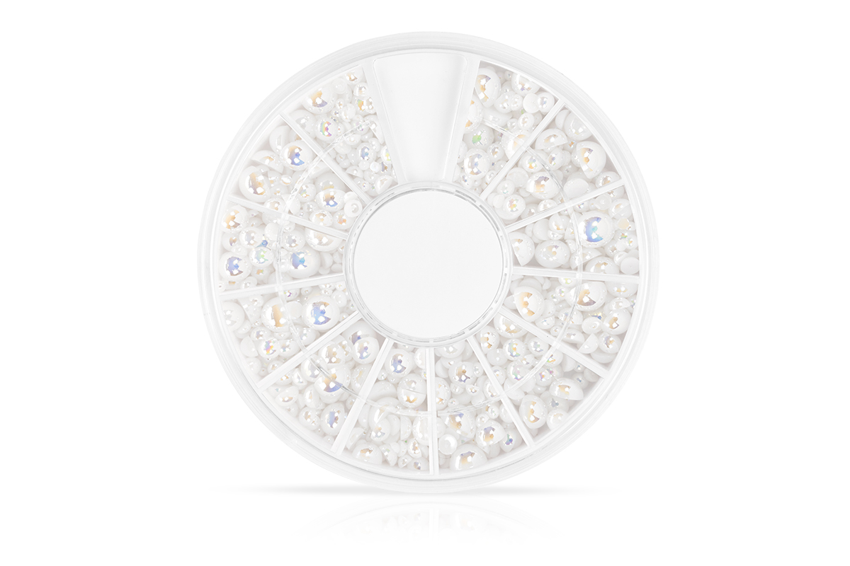 Jolifin half pearl display - white