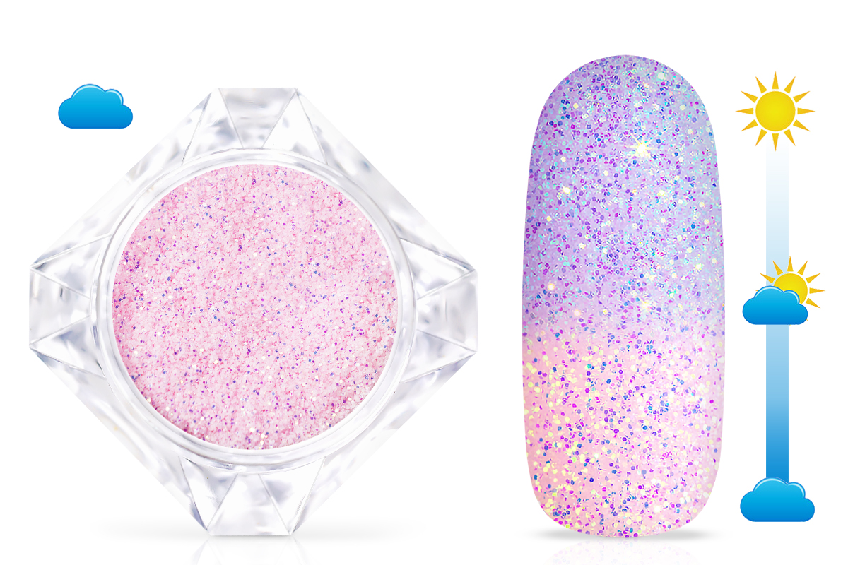 Jolifin LAVENI Solar Glitter Powder - rosy-lilac